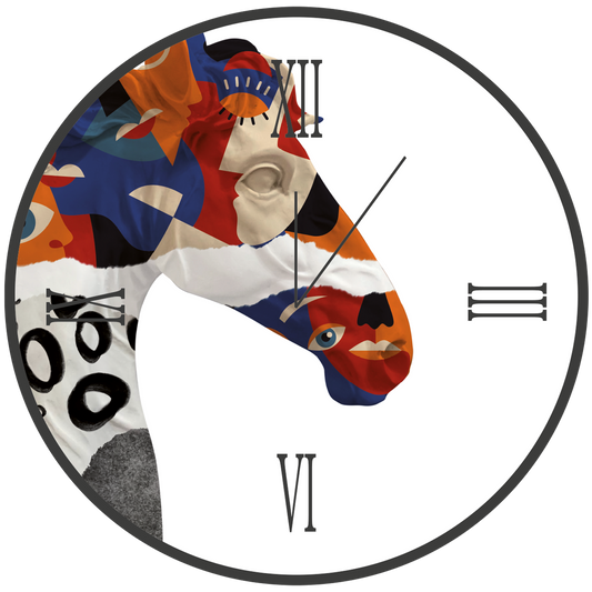 Horloge ronde en verre CHEVAL