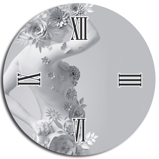 Horloge ronde en verre ATENA