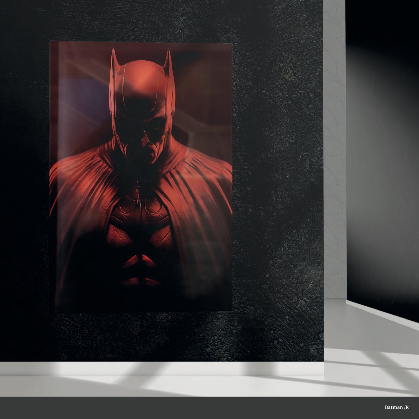 Image en verre BATMAN ROUGE