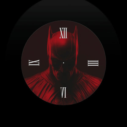 BATMAN round glass clock